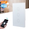 3 Gang Smart WiFi Light Switch Panel Touchable Wireless APP