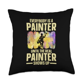 Best Painter Art for Men Women Painting Job House Painter Throw Pillow