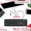 Retail Digitals Wired Keyboard | Full-Sized | Ergonomic | Spill