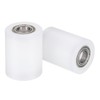sourcing map 2Pcs Nylon Roller Wheel with Bearings, 3/8" Bore