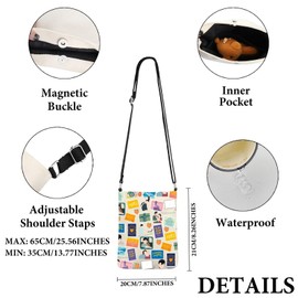 PWHAOO Gay Pride Movie Inspired Gift Elio and Oliver Crossbody Bag Romantic Drama Travel Bag Cosplay Merch (Elio and Oliver C C)