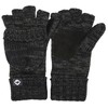 Funky Junque Fingerless Gloves for Men Convertible Winter Knitted Texting