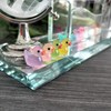 Cidinge 60 Pcs Mini Resin Ducks Luminous Tiny Ducks Miniature