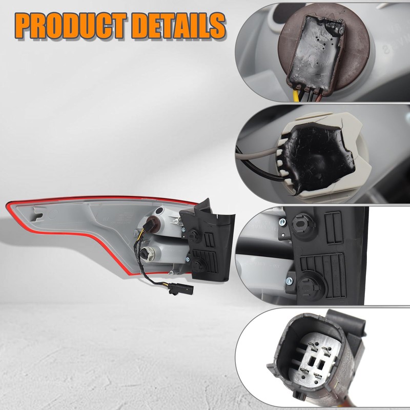 YEQSHNG Tail Light with Bulb Assembly Compatible With 2013 2014