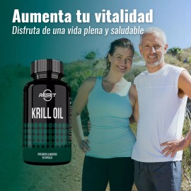Reset Nutrition Krill Oil Omega 3 6 9 Plus 60 Cápsulas Aceite de Krill Suplemento Alimenticio para Salud Cardiovascular Control Colesterol Salud Cerebral Memoria y Enfoque