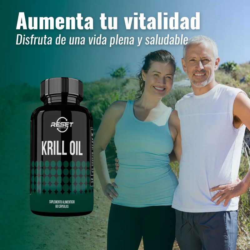 Reset Nutrition Krill Oil Omega 3 6 9 Plus 60