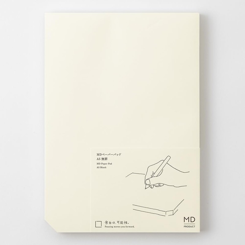 Midori Memo MD Paper Pad, A5, Unruled, 15235006