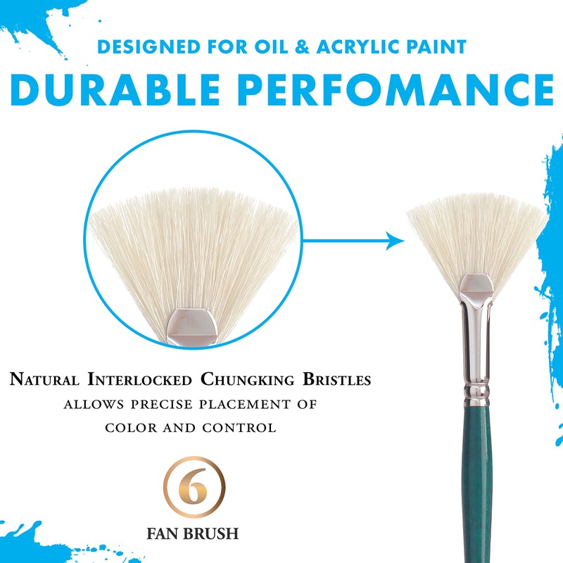 Princeton 5200 – Compartments Paint Brush – Natural – 6