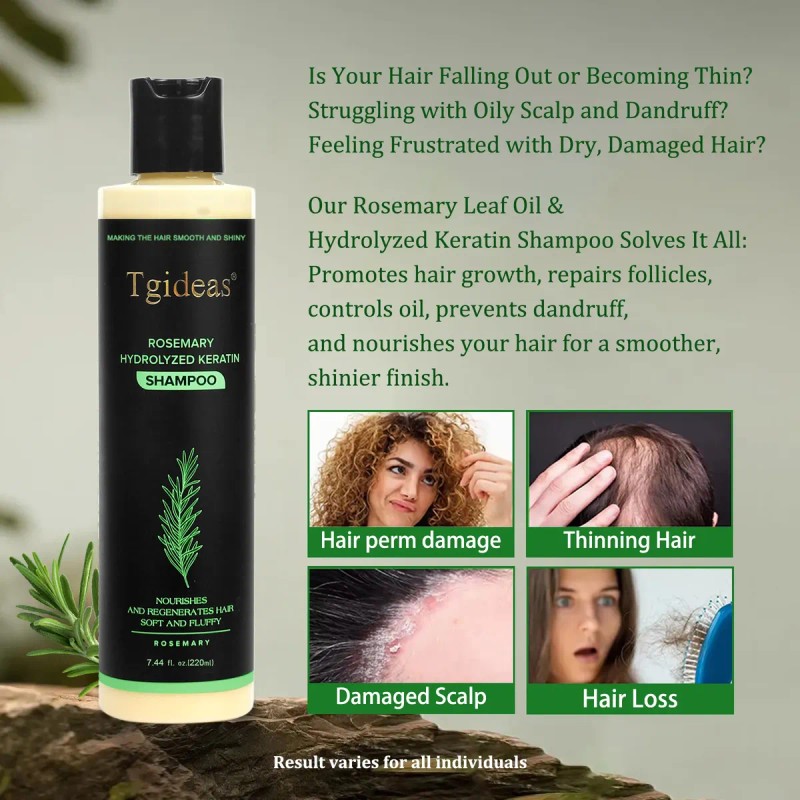Tgideas Rosemary Hair Growth Shampoo Natural Thicke 8 Stre