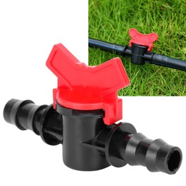 Drip Irrigation Tubing Shut-Off Valve, Hose Barb Valve 10 Pcs Convenient Plastic Drip Irrigation Switch Valve for 1/2 Inch Tubing for Drip Irrigation Systems