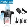 YUUUPIM Electric Air Pump Portable Quick-Fill Air Pump with 3