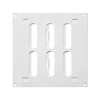 150x150mm (6x6") Sliding Grille Made of Sheet Steel, White Ventilation