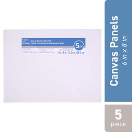 5 Pack 6" x 8" Value Canvas Panel by Artist's Loft