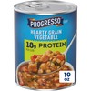 Progresso Protein Hearty Grain Vegetable Soup, Vegetarian Canned Soup, 19