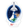 Spreadshirt NASA Discovery Sticker, 10 x 10 cm, White Glossy