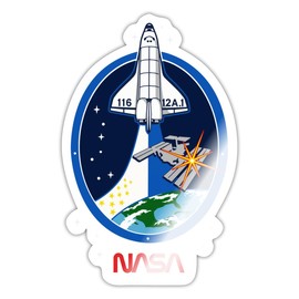 Spreadshirt NASA Discovery Sticker, 10 x 10 cm, White Glossy