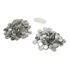 100 Sets Blank Button Badge Parts Set Round Shape Rust