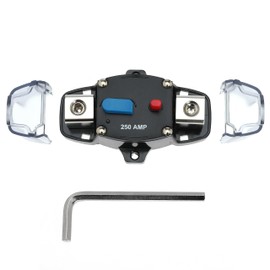 250A Circuit Breaker Resettable Vehicle Invertor Circuit Breaker Switch 12-48V for Car UTV Boat Solar Panels