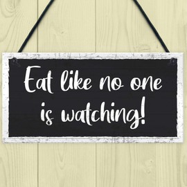 RED OCEAN Shabby Chic Sign Funny Kitchen Plaque Hanging Wall Sign Home Decor