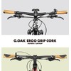 GORIX Bike Ergo Grips Cork Bar End Lock On Handlebar