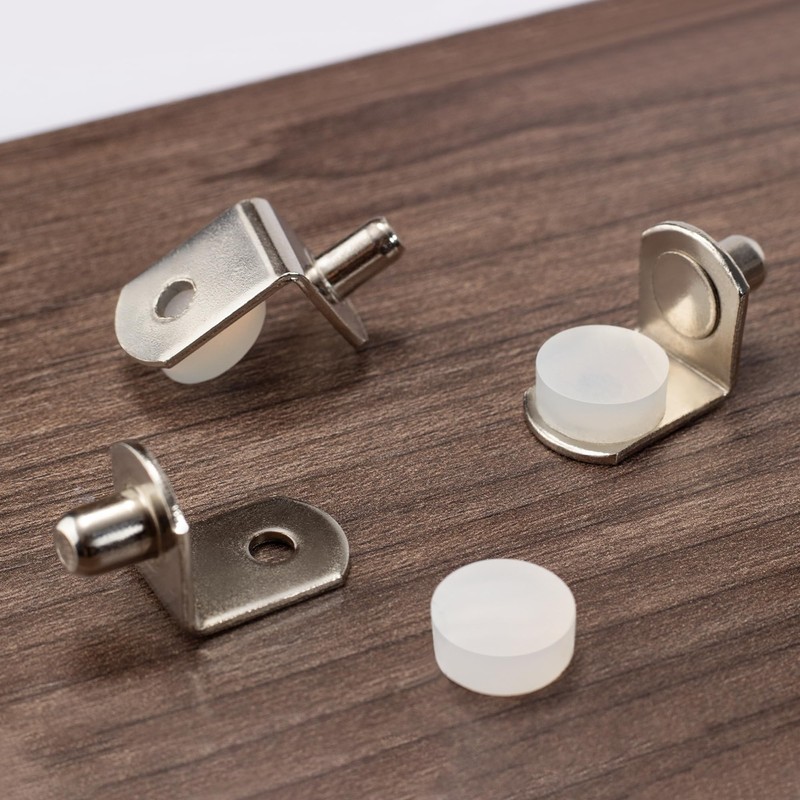 Keenkee 5mm 1/4 Inch Cabinet Shelf Support Pegs Metal Shelving