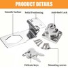 ZiYuya Padlock Hasp Right Angle 90 Degrees Safety Hasp Lock