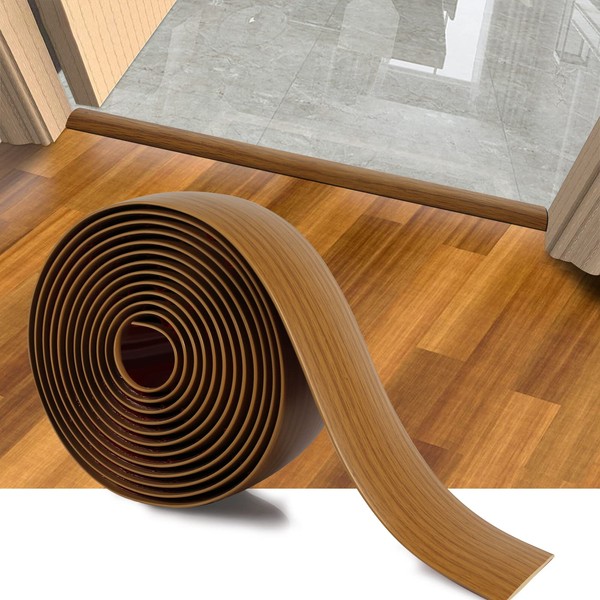 Floor Transition Strip, 10 Ft Self Adhesive Vinyl Flooring Transition