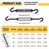 RiaYer 10 Pack Black 304 Stainless Steel M6 Hook and
