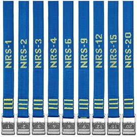 NRS 1" HD Tie-Down Straps 1' Pair Iconic Blue