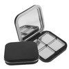 Gatuida 2pcs Black Empty Eyeshadow Organizer for Makeup Refillable Blush