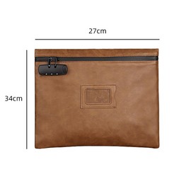 1 PC BN Lockable bank bag large 13.75"X10.75" money bags with lock locking bank