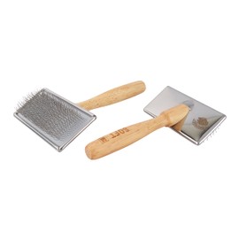 Furzone Slicker Brush for Dogs (Size L) - Stainless Steel Soft Pin Dog Grooming Brush/Dog Slicker Brush, Dog Brush, Dog Hair Brush, Pet Brush, Dog Brushes/Short Haired Dogs