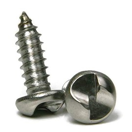One Way Screws 18-8 Stainless Steel Tamper Proof Security Sheet Metal Screws #14 x 1 inch Qty 25
