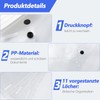 Document Folder A4, Transparent Document Bag A4 with Press Stud,