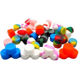 pizety Silicone 100 Pcs 3ML Non-Stick Containers Multi Use Storage Jars