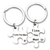 Couples Puzzle Keychain for Girlfriend Boyfriend Valentine's Day Gifts for