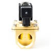 U.S. Solid 1-1/4 inch solenoid valve - brass DC 12