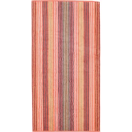 Cawö bath towel Unique Streifen orange size 70x140 cm