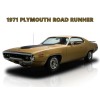 1971 Plymouth Road Runner in Bronze Metal Sign: 12x16" & Ships Free