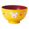 Kaneshotouki 799138 Kuma no Kokko Nuri Soup Bowl, Medium, Orange