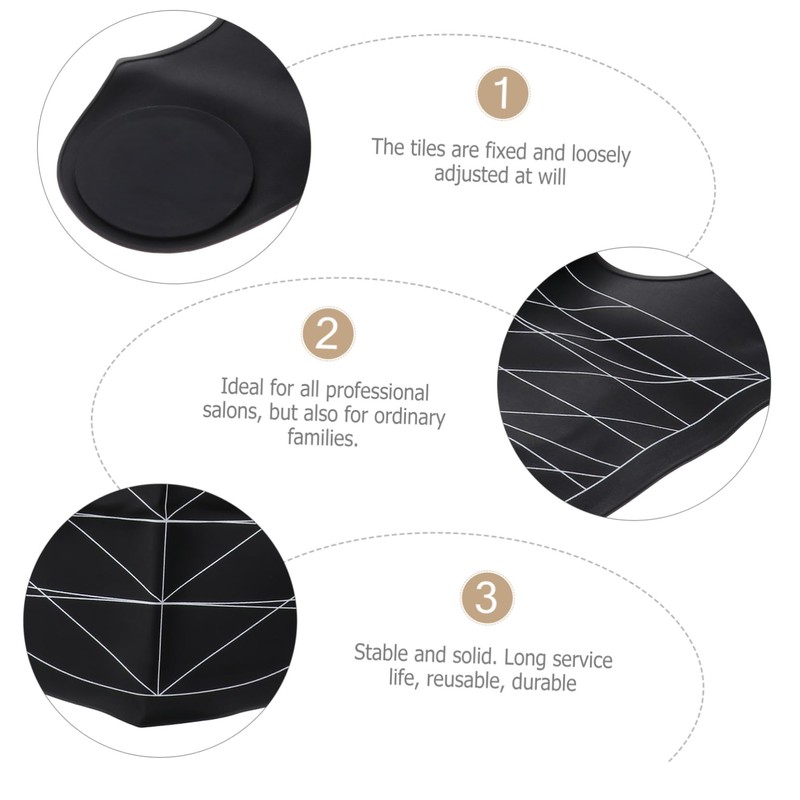 WOONEKY Leather Shawl Cloth Hair Neck Tray for Hair Washing