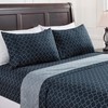 Chanasya Premium Quatrefoil Print Geometric Patterned King Size Bed Sheet
