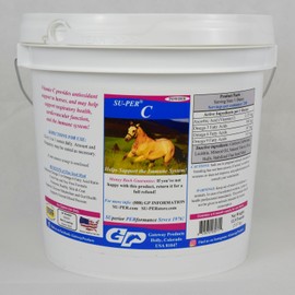 SU-PER C Vitamin C for Horses - Equine Antioxidant & Immune Support Supplement - Horse Vitamins & Minerals Supplement - 12.5 Pounds