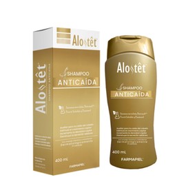 ALOSTÊT Shampoo Anticaída | Previene la Perdida del Cabello y Aumenta la Densidad Capilar | Champu Anticaida para Piel Sensible Mujeres y Hombres I Tratamiento Anticaída de Uso diario | Testeado Dermatólógicamente | 400 ml (400 ml, Sensitive)