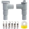 ANYUNKEY Shut-off valve for pools with 32 mm hose connection,