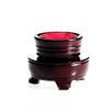 Amlong Crystal Red Crystal Ball 60mm (2.3 in.) Including Wooden