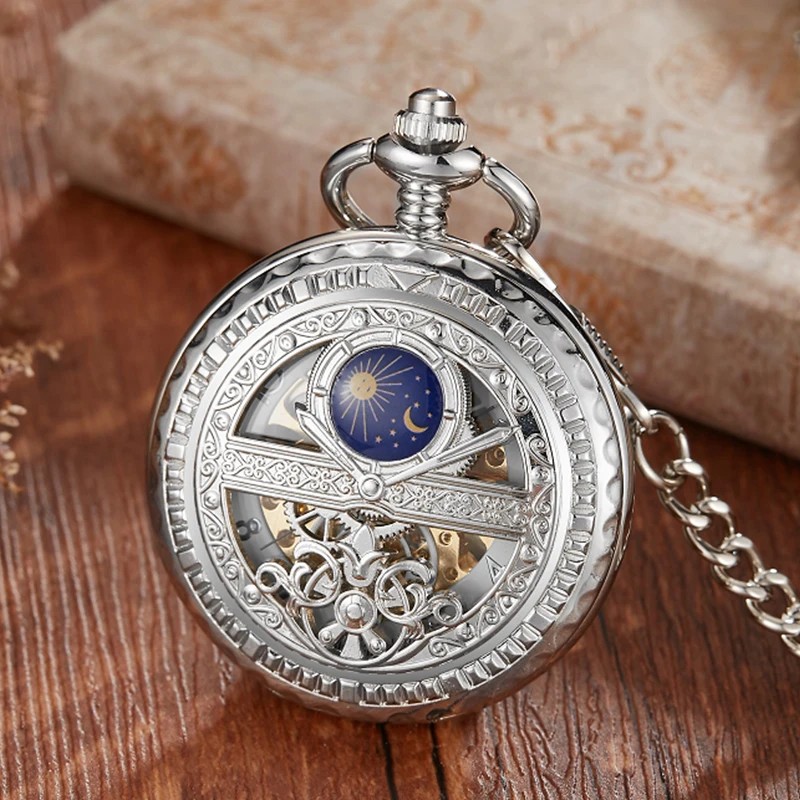Vintage Mechanical Pocket Watch for Everyday Style – Hollow Star
