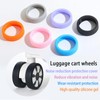 8PCS Luggage Caster Wheel Covers – Shock Absorbing & Noise-Reducing