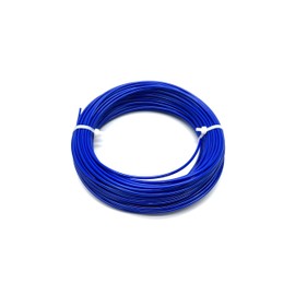 1/16" Coated to 3/32" Diameter, 7x7 Construction, Blue Vinyl Coated Cable (100 ft Coil)
