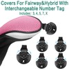 FINGER TEN Golf Club Head Covers Woods Hybrids Value 2
